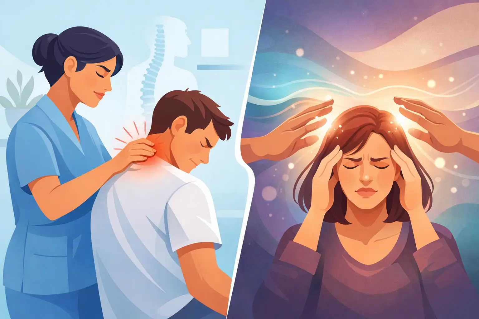 Osteopathie oder berührungslose Therapie?