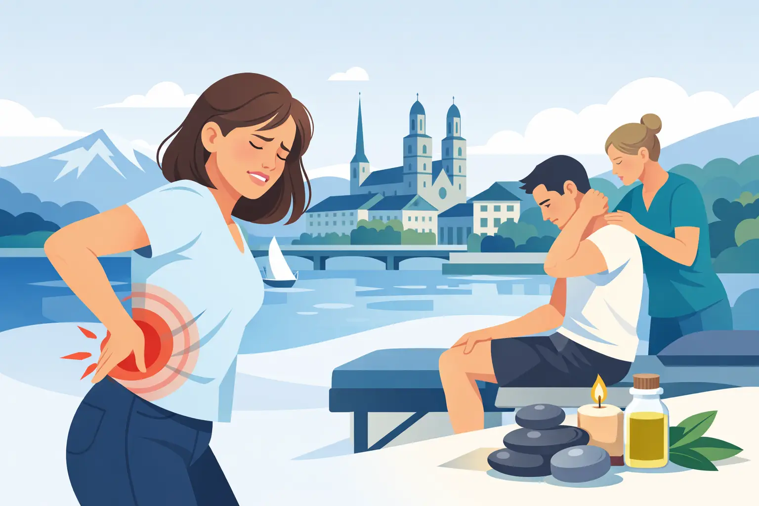 Rückenschmerzen schnell entspannen in Zürich